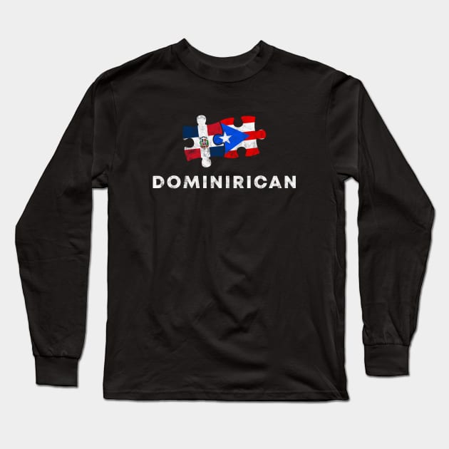 Dominirican - Puerto Rican and Dominican Pride Long Sleeve T-Shirt by PuertoRicoShirts